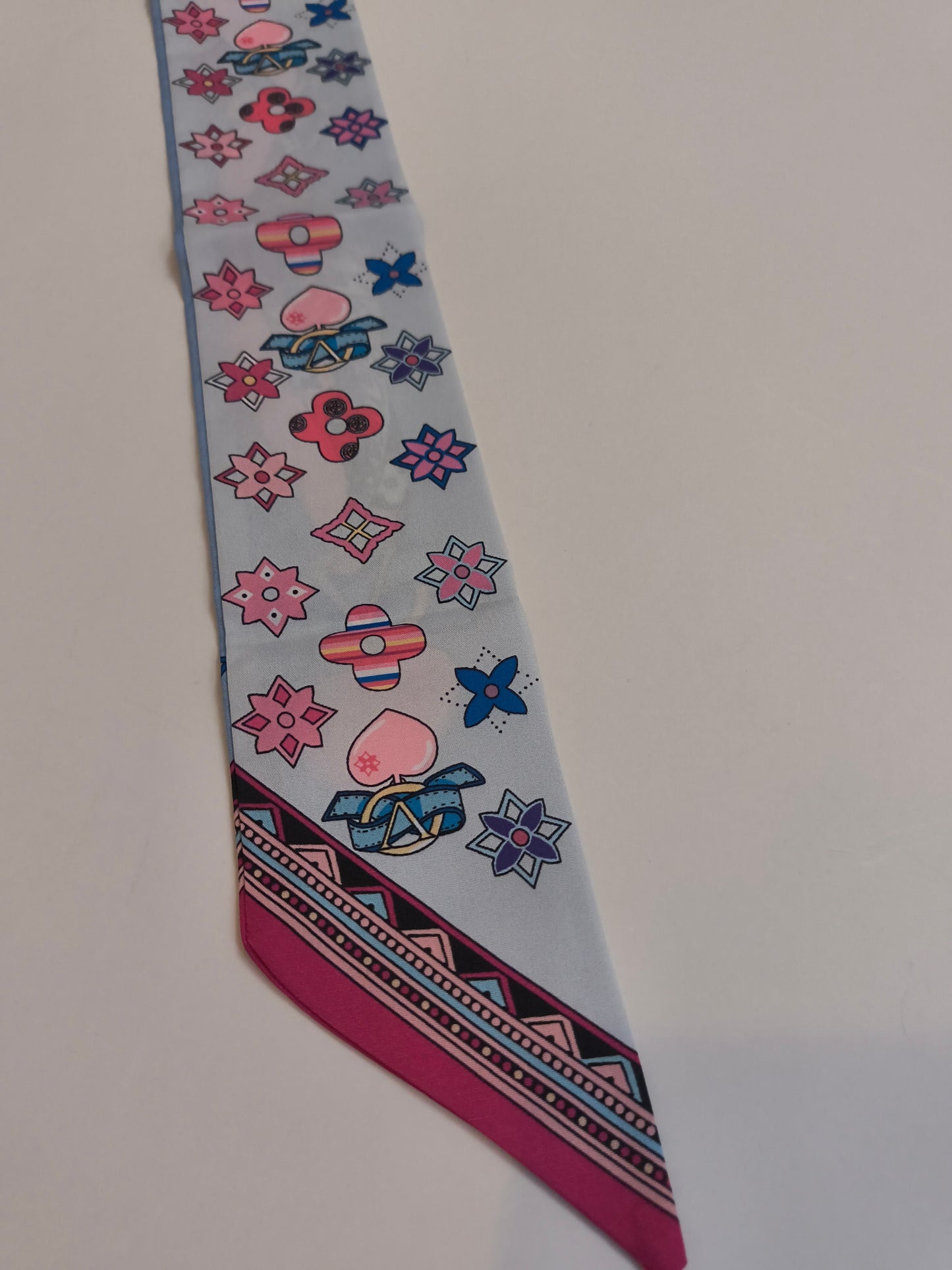 Signature Ribbon Scarf - Sunset Rouge