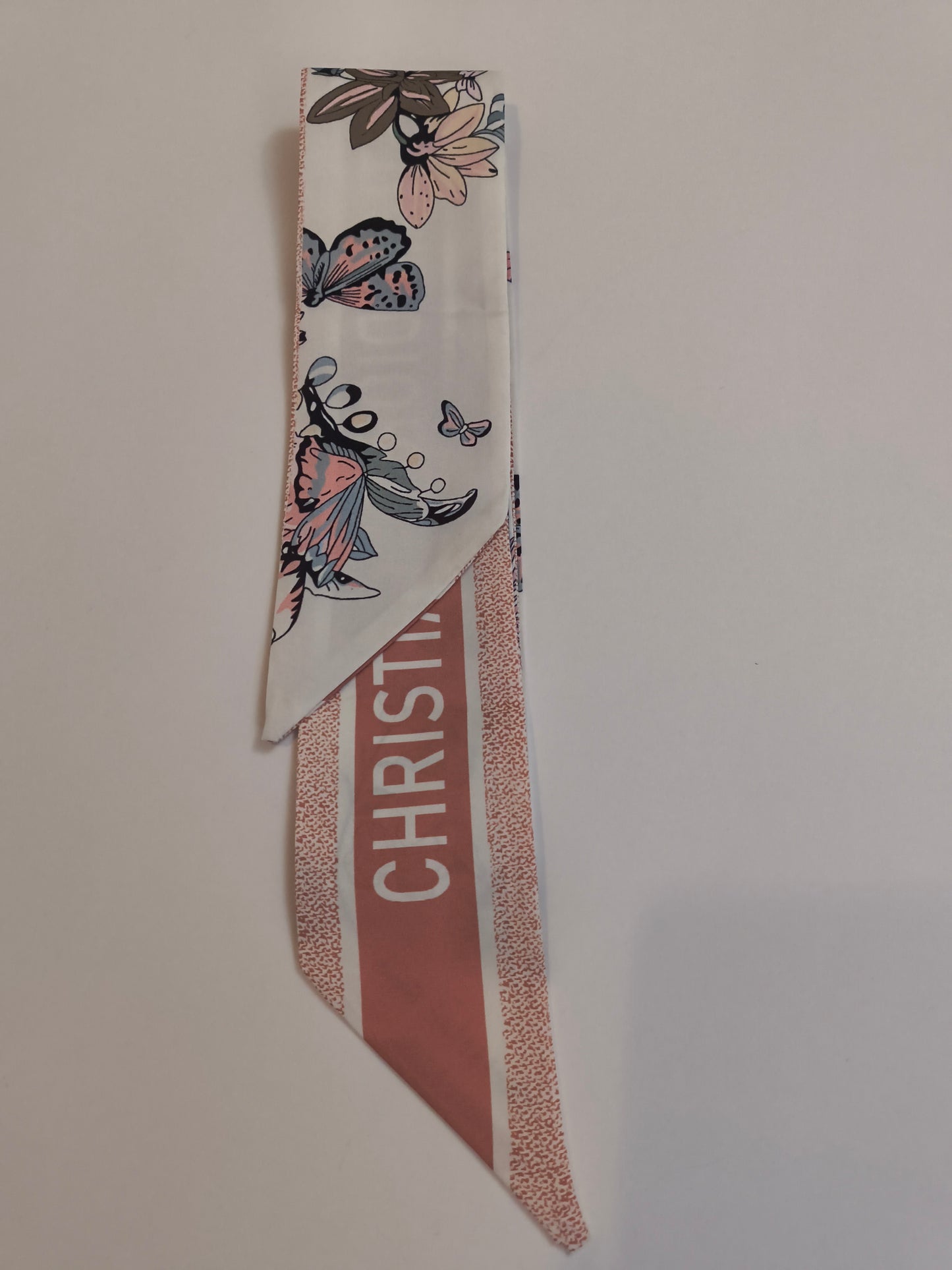 Signature Ribbon Scarf - Script Noir