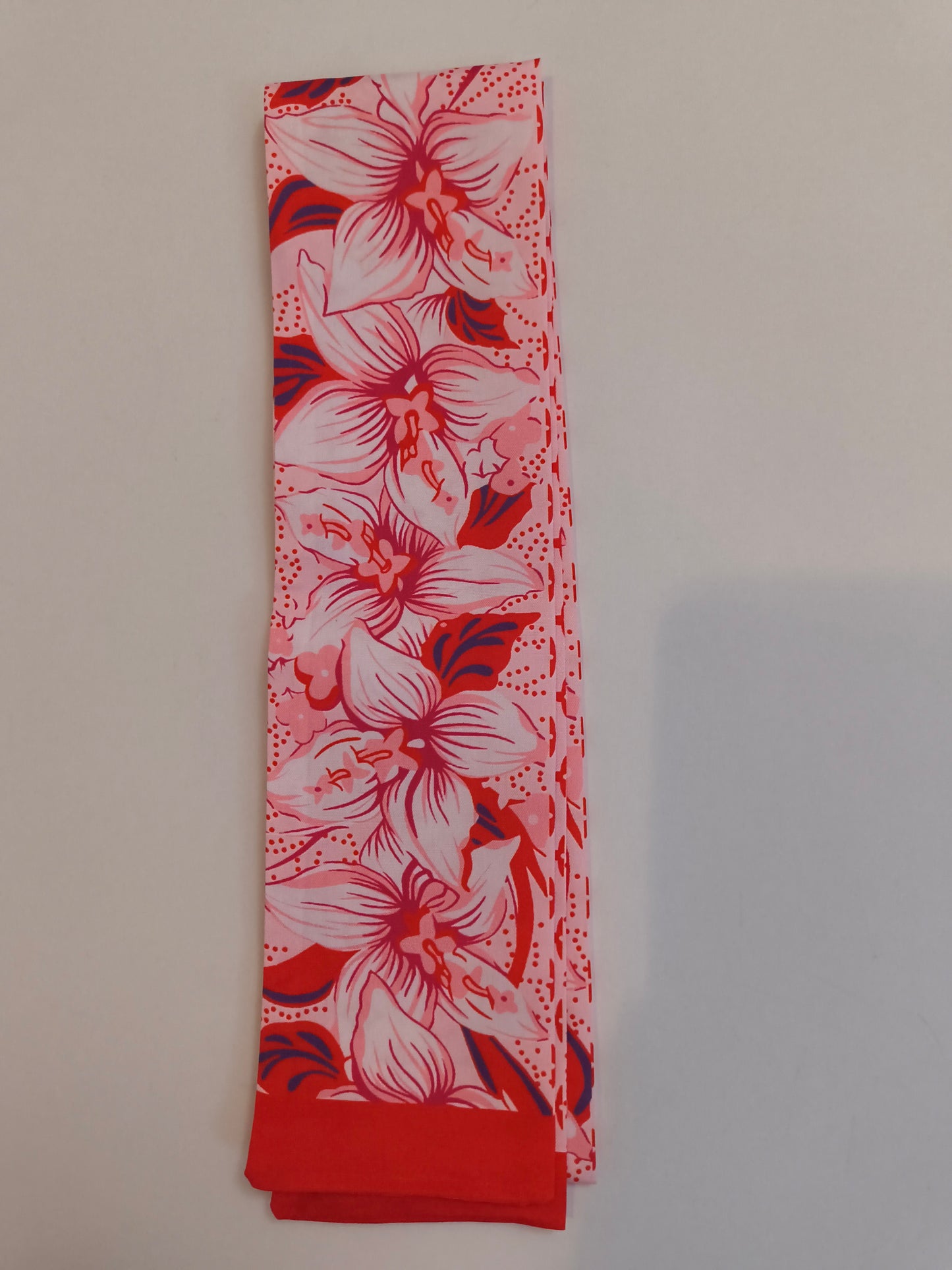 Signature Ribbon Scarf - Coral Petal