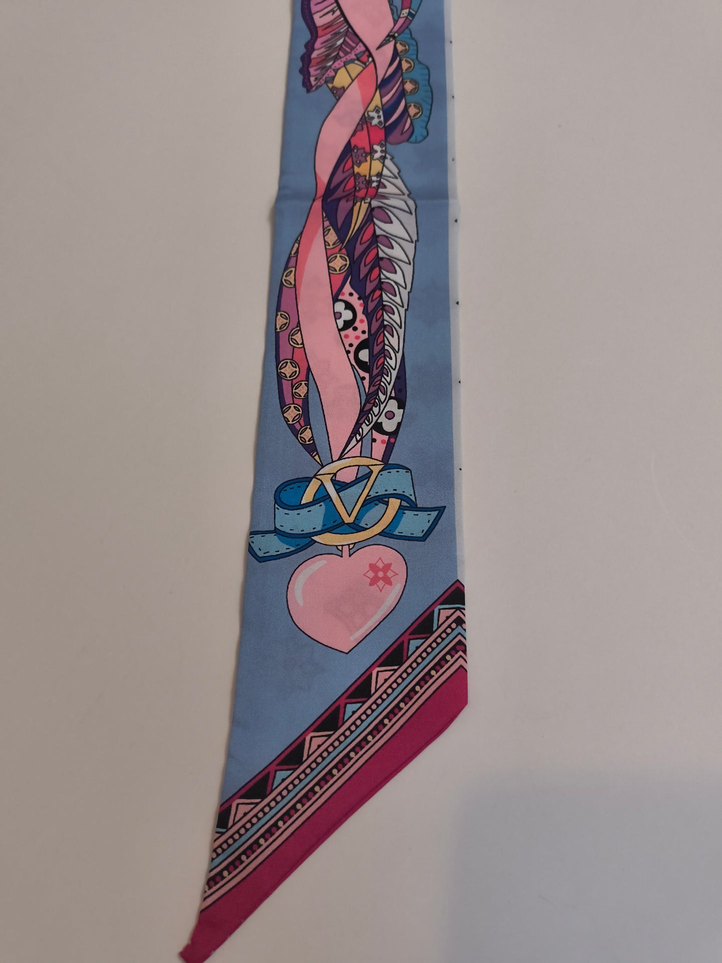 Signature Ribbon Scarf - Sunset Rouge
