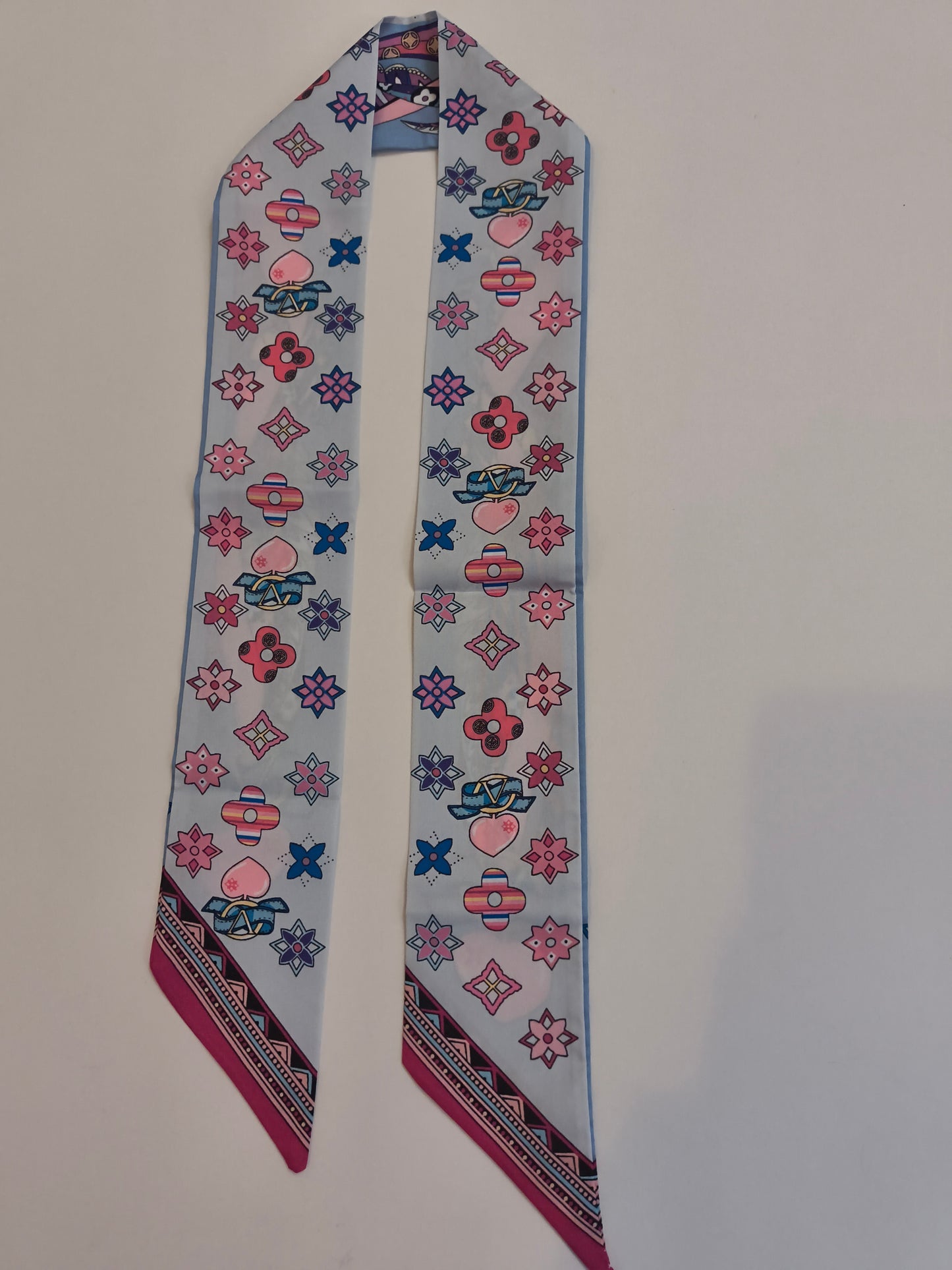 Signature Ribbon Scarf - Sunset Rouge