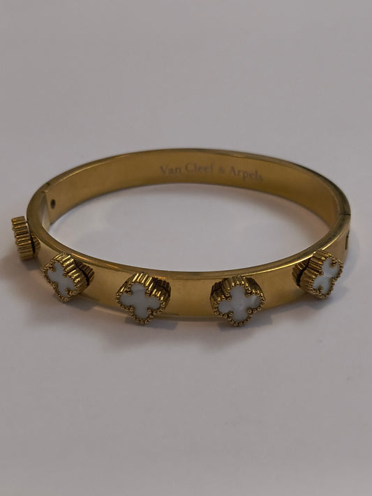 Petal Charm Bangle