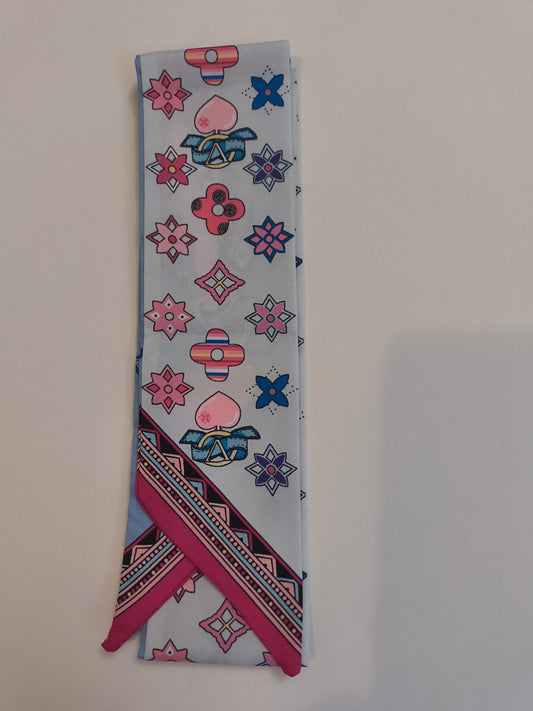 Signature Ribbon Scarf - Sunset Rouge