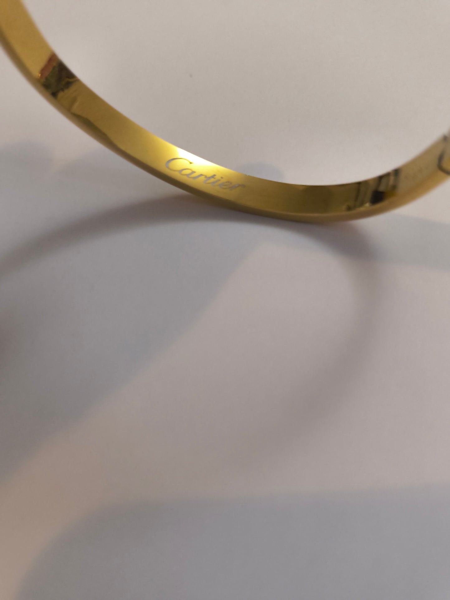 Engraved Love Bangle - Rose Gold