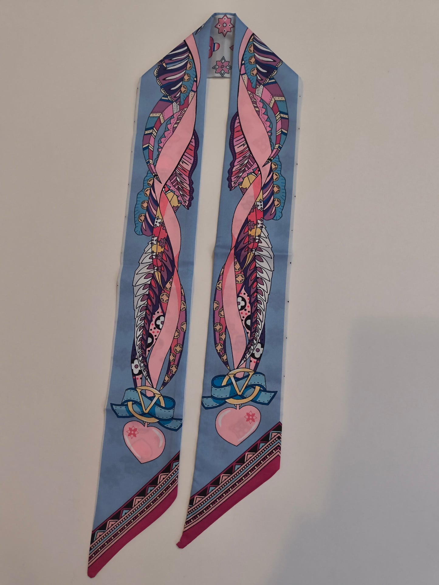 Signature Ribbon Scarf - Sunset Rouge