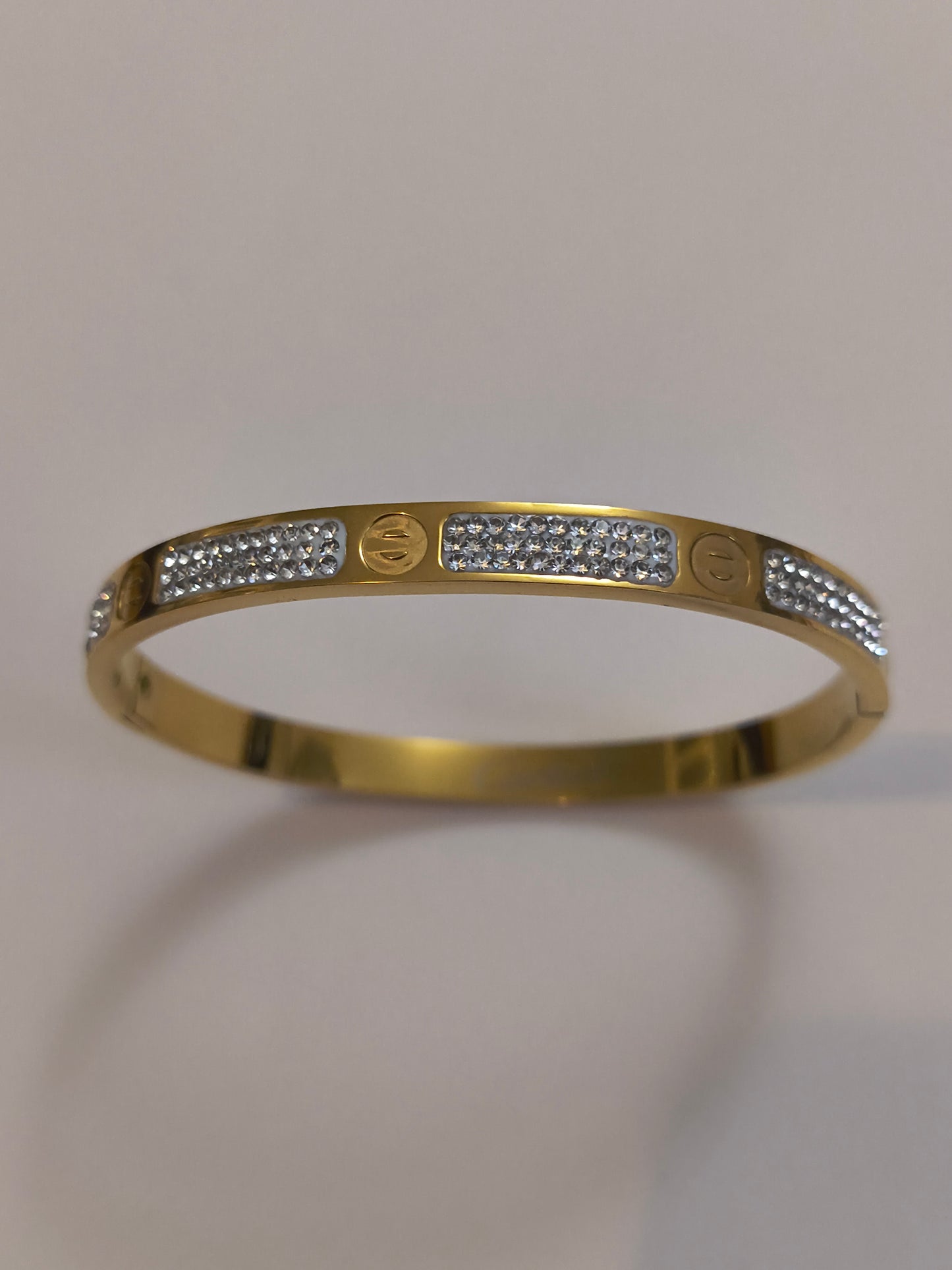 Engraved Love Bangle - Rose Gold